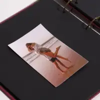 Фотоальбом на кольцах 25 листов &laquo;Сердце узорное&raquo;, красный, чёрный картон, с уголками, 26&times;27 см