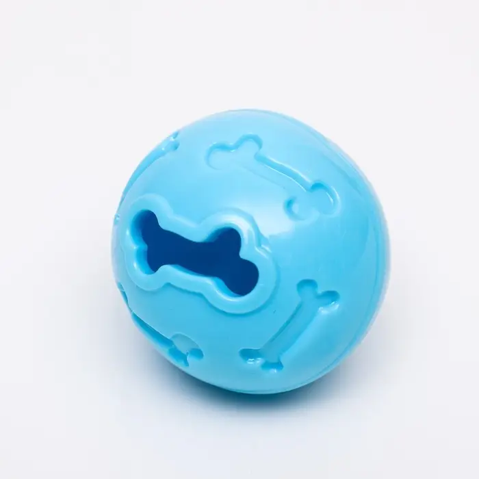 Мяч под лакомства, утолщённый TPR, 7 см, голубой