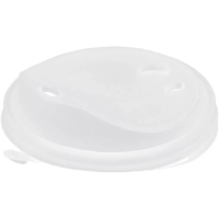Крышка д/стакана с питейн./с заглуш.ПП d-90мм прозр., 1000шт/кор (3019П)