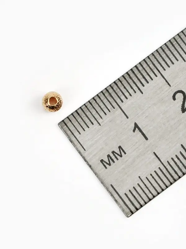 Кримп - зажимная бусина СМ-434-1, набор 30 шт. 4 мм, цвет золото