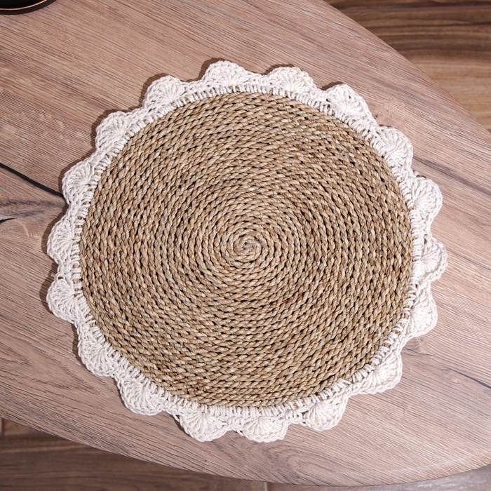 Коврик плетёный круглый 35 см Коврик плетёный круглый 35 см