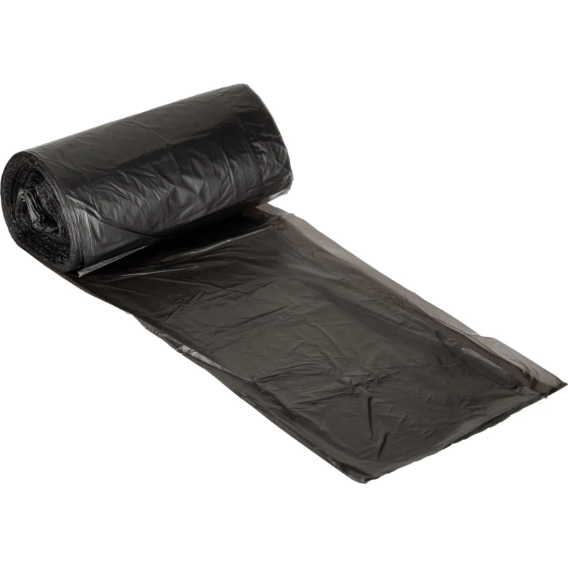 Мешки для мусора ПНД 20л 10мкм 30шт/рул черные 42,5х49,5см