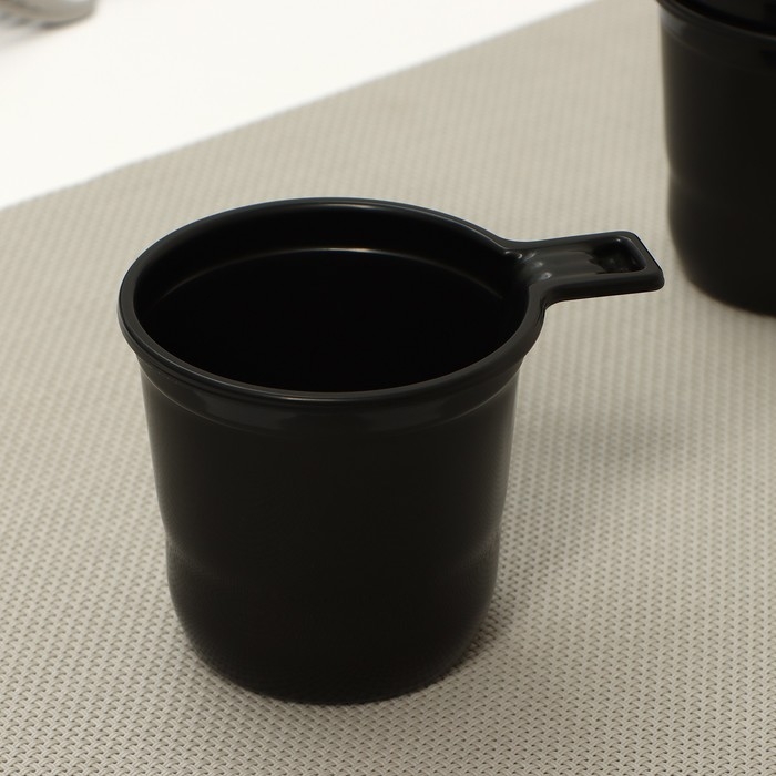 Чашки кофейные пластиковые одноразовые Не ЗАБЫЛИ! «Взбодрись», 200 мл, в наборе 6 шт, цвет коричневый с белым, чёрный Чашки кофейные пластиковые одноразовые Не ЗАБЫЛИ! «Взбодрись», 200 мл, в наборе 6 шт, цвет коричневый с белым, чёрный