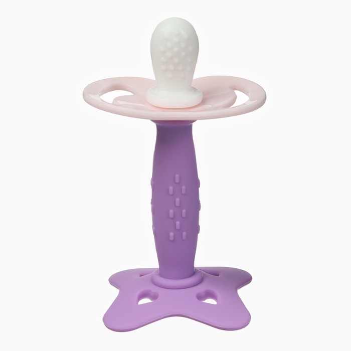 Прорезыватель силиконовый «На ножке», цвет МИКС, Крошка Я