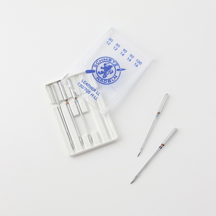 Иглы для бытовых швейных машин, для кожи, №80/90/100, 5 шт Иглы для бытовых швейных машин, для кожи, №80/90/100, 5 шт