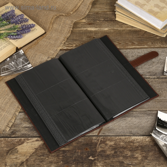 Фотоальбом на 300 фото 10х15 см Фотоальбом на 300 фото 10х15 см "Шоколад" кожзам 33х19х6 см