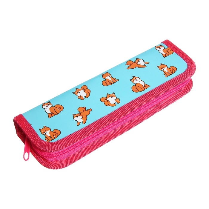 Пенал 1 секция, 55 х 205 х 25 мм, Calligrata  Пенал 1 секция, 55 х 205 х 25 мм, Calligrata "Сиба-ину", ламинированный картон