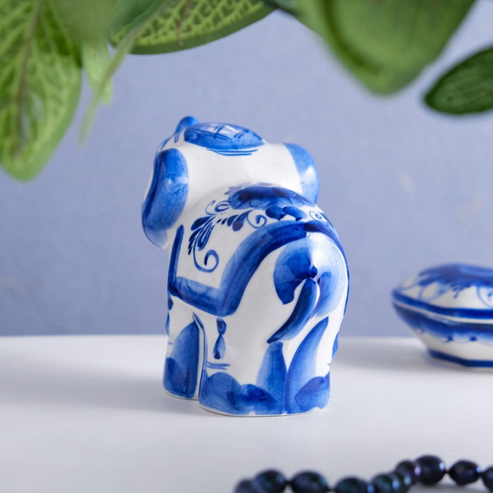 Сувенир «Слон Тоша», 9х11 см, гжель Сувенир «Слон Тоша», 9х11 см, гжель