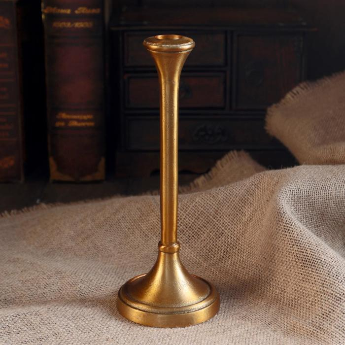 Подсвечник алюминий Подсвечник алюминий "Роман" на 1 свечу 9,5х9,5х24 см