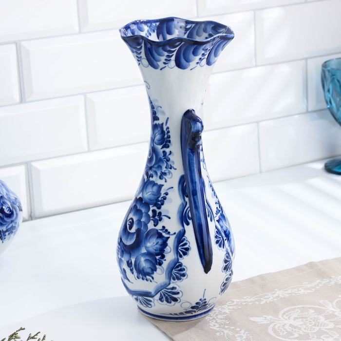 Ваза «Катерина», 11×11×30 см, гжель Ваза «Катерина», 11×11×30 см, гжель