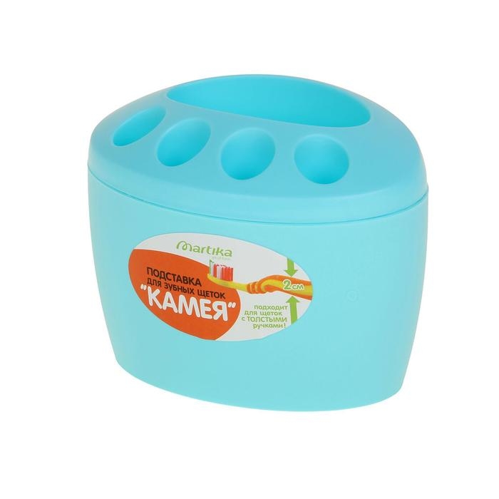 Подставка для зубных щёток «Камея», цвет МИКС Подставка для зубных щёток «Камея», цвет МИКС