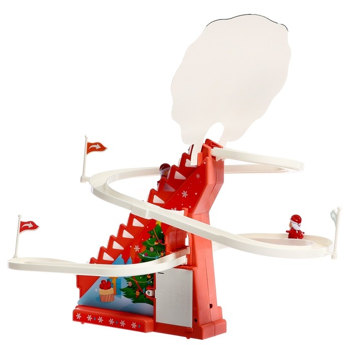 Развивающая игрушка «Дед морозы на лесенке», свет и звук Развивающая игрушка «Дед морозы на лесенке», свет и звук