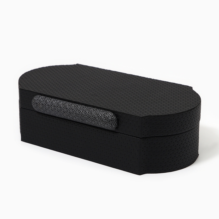 Шкатулка для украшений «Чёрный узор» экокожа, набор 2 шт. Шкатулка для украшений «Чёрный узор» экокожа, набор 2 шт.