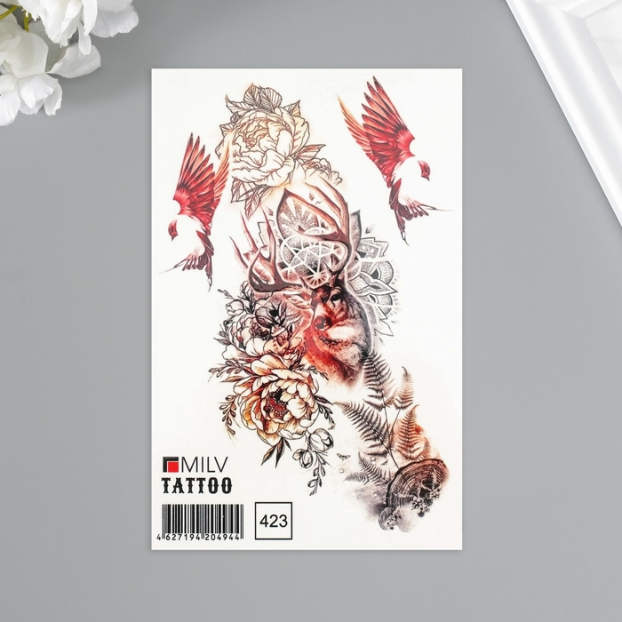 Татуировка на тело Татуировка на тело "Олень" 10х15 см