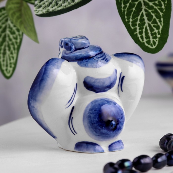 Сувенир «Слон в шляпе», 8 см, гжель Сувенир «Слон в шляпе», 8 см, гжель