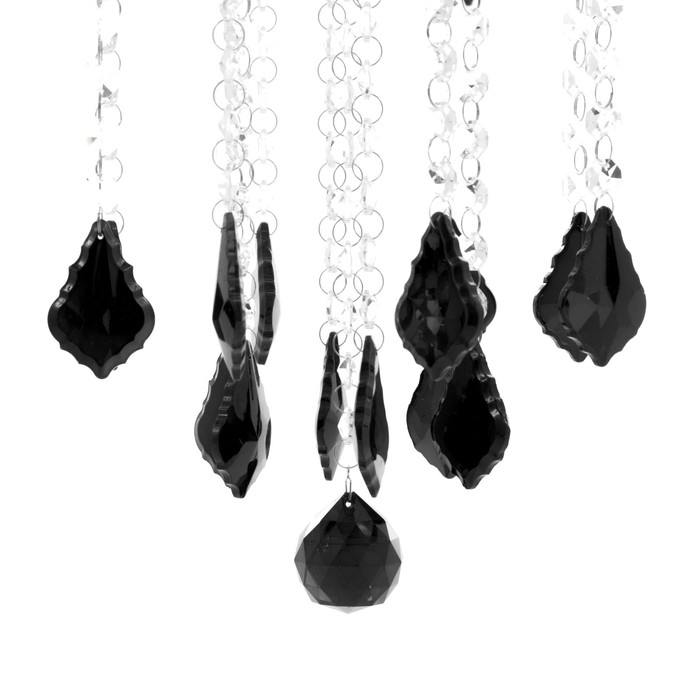 Люстра Люстра "Карина" 8хЕ14 40Вт черный 75х75х100-130см BayerLux