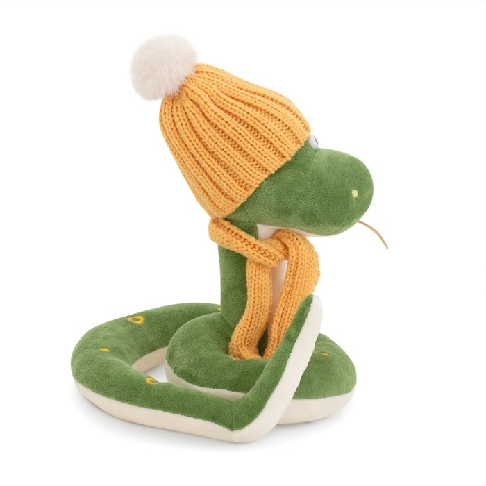 Новый год! Мягкая игрушка «Змей Сёма», в жёлтой шапке, 20 см Новый год! Мягкая игрушка «Змей Сёма», в жёлтой шапке, 20 см