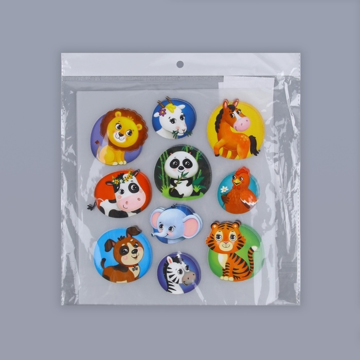 Термотрансфер «Зверята», 17,8 × 19,7 см, 10 дизайнов, цена за 1 лист Термотрансфер «Зверята», 17,8 × 19,7 см, 10 дизайнов, цена за 1 лист