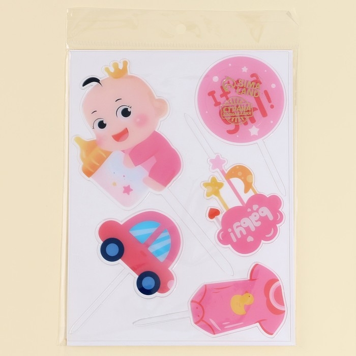 Набор топперов «Девочка» Набор топперов «Девочка»