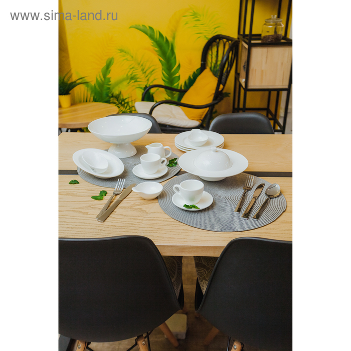 Набор тарелок десертных фарфоровых Wilmax «Юлия Высоцкая», 6 предметов: d=20 см, цвет белый Набор тарелок десертных фарфоровых Wilmax «Юлия Высоцкая», 6 предметов: d=20 см, цвет белый