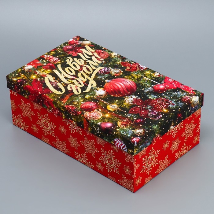 Набор подарочных коробок 10 в 1 «Елочные игрушки», 12 х 7 х 4 - 32.5 х 20 х 12.5 см, Новый год Набор подарочных коробок 10 в 1 «Елочные игрушки», 12 х 7 х 4 - 32.5 х 20 х 12.5 см, Новый год