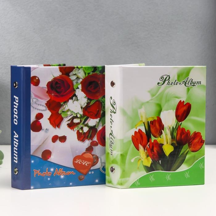 Фотоальбом 36 фото 10х15 см Фотоальбом 36 фото 10х15 см "Букет роз" МИКС 16,5х12х3,5 см