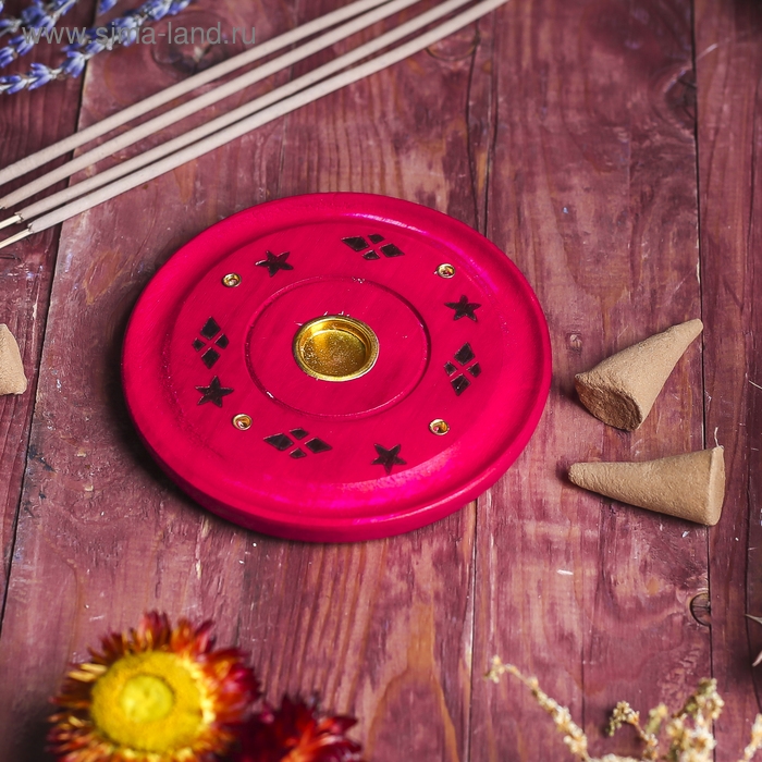 Подставка под благовония  Подставка под благовония "Яркие цвета" 10х10х1 см МИКС