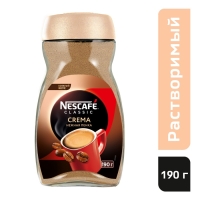 Кофе растворимый Nescafe Classic Крема ст/б, 190 г