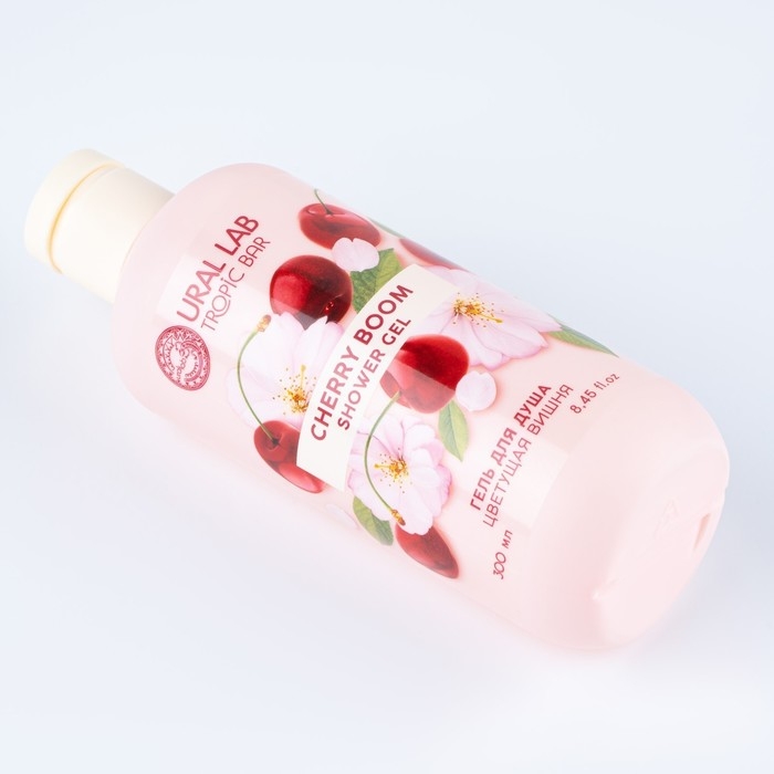 Гель для душа женский, 300 мл, аромат цветущей вишни, URAL LAB Гель для душа женский, 300 мл, аромат цветущей вишни, URAL LAB