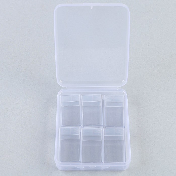 Органайзер для хранения страз алмазной мозаики, 6 секций Органайзер для хранения страз алмазной мозаики, 6 секций