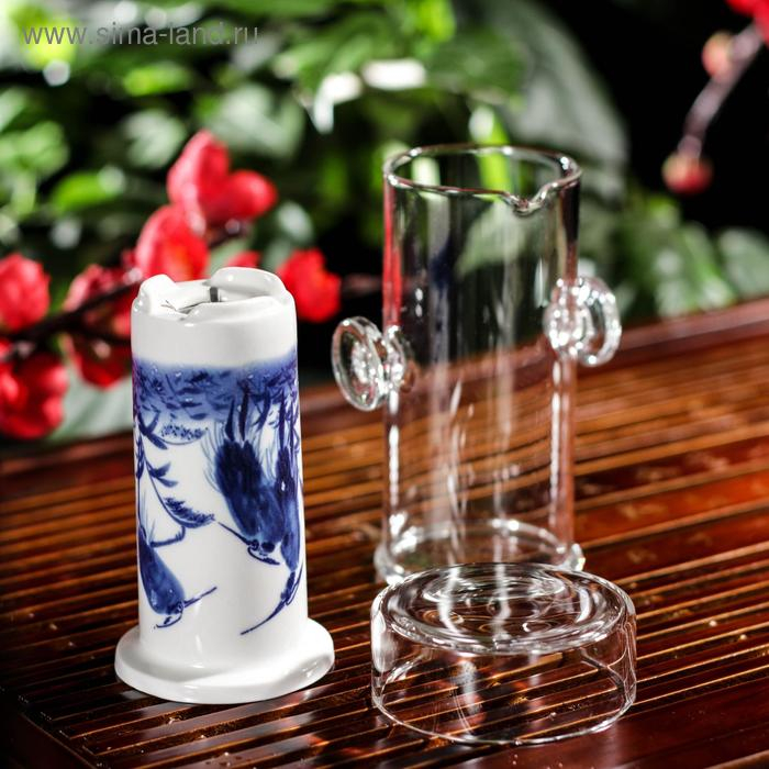 Стеклянная колба для заваривания чая «Горный пейзаж», 200 мл, 7×6×10,7 см, рисунок МИКС Стеклянная колба для заваривания чая «Горный пейзаж», 200 мл, 7×6×10,7 см, рисунок МИКС