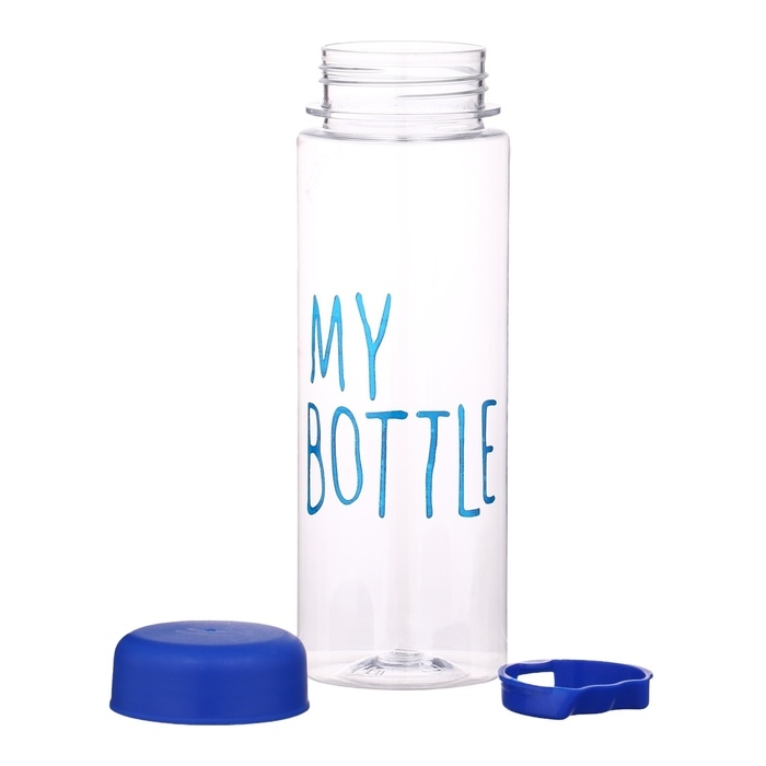 Бутылка для воды, 500 мл, My bottle, 19.5 х 6 см, чехол в комплекте, синяя Бутылка для воды, 500 мл, My bottle, 19.5 х 6 см, чехол в комплекте, синяя