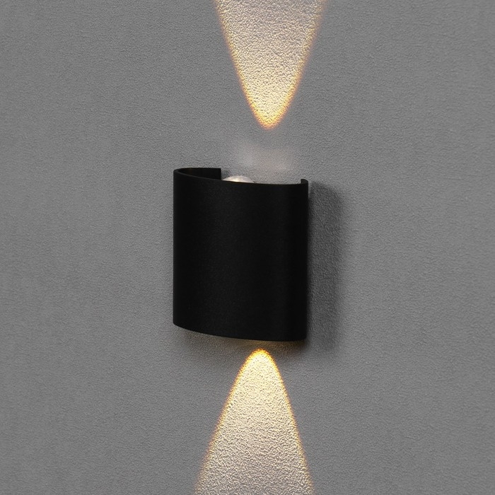 Светильник фасадный «Полусфера», FSD-075, 2 Вт, 3000К, 1 луч, IP65, 220 В, пластик, черный   1008420 Светильник фасадный «Полусфера», FSD-075, 2 Вт, 3000К, 1 луч, IP65, 220 В, пластик, черный   1008420