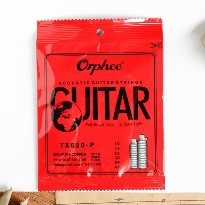 Струны для акустической гитары Orphee TX620P, 010-047 Струны для акустической гитары Orphee TX620P, 010-047