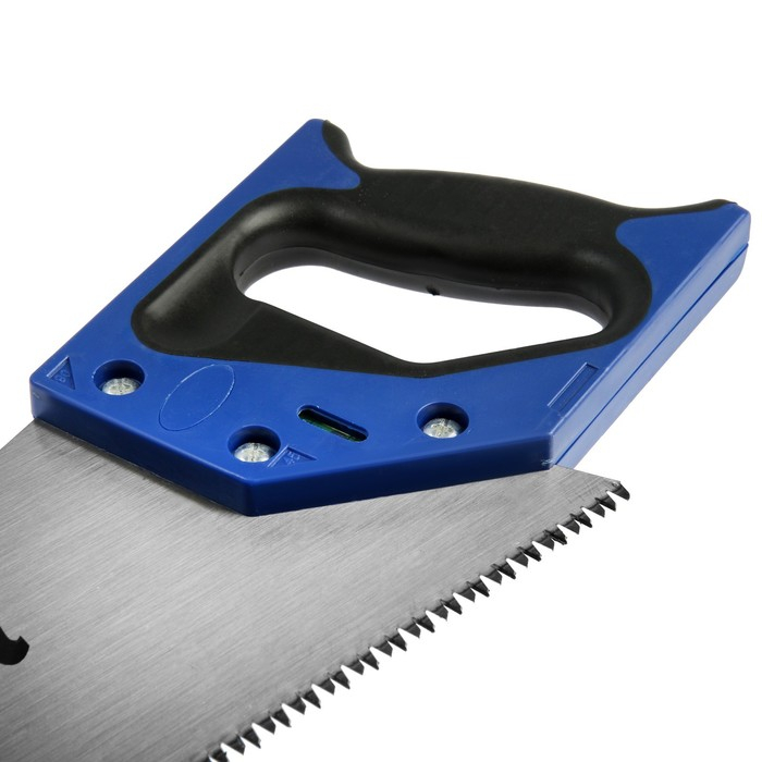 Ножовка по дереву ТУНДРА, 2К рукоятка, 3D заточка, каленый зуб, 7-8 TPI, 450 мм Ножовка по дереву ТУНДРА, 2К рукоятка, 3D заточка, каленый зуб, 7-8 TPI, 450 мм