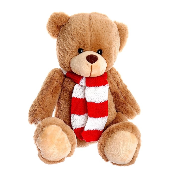 Мягкая игрушка «Мишутка в шарфе», цвета МИКС