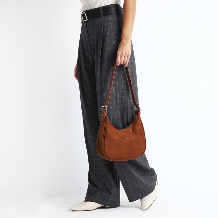 Сумка женская на молнии, цвет коричневый Сумка женская на молнии, цвет коричневый