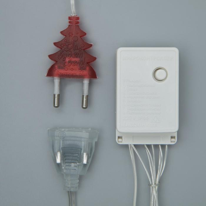 Гирлянда «Занавес» 1.5 × 1 м, IP20, прозрачная нить, 180 LED, свечение мульти, 8 режимов, 220 В Гирлянда «Занавес» 1.5 × 1 м, IP20, прозрачная нить, 180 LED, свечение мульти, 8 режимов, 220 В