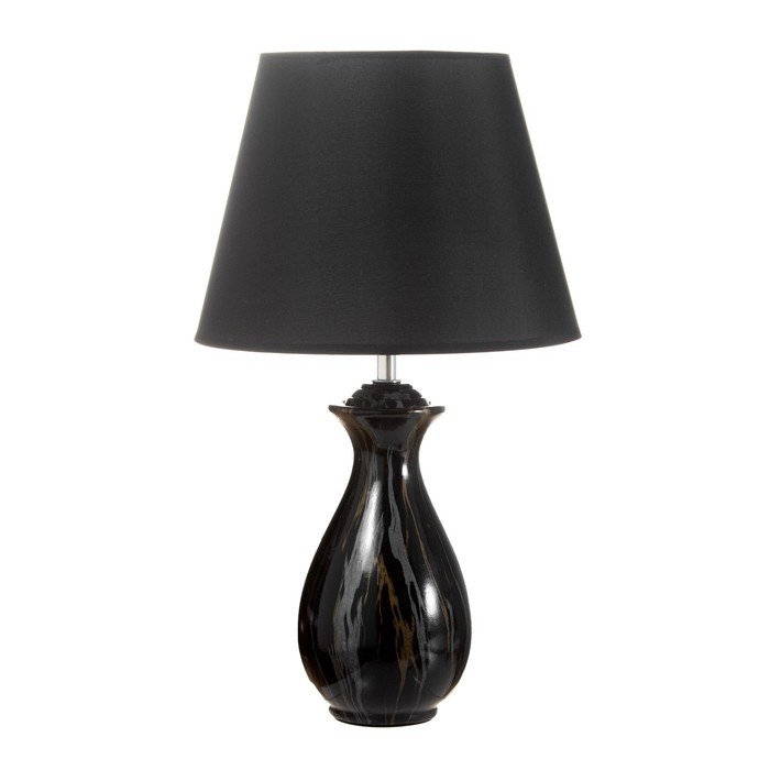 Настольная лампа Настольная лампа "Лилиан" Е27 40Вт черный 25х25х42см RISALUX