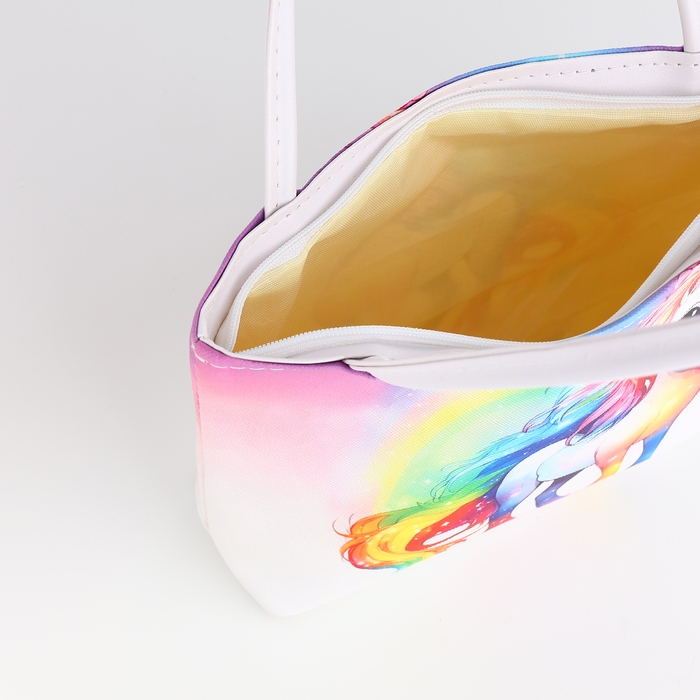 Сумка детская на молнии, цвет разноцветный