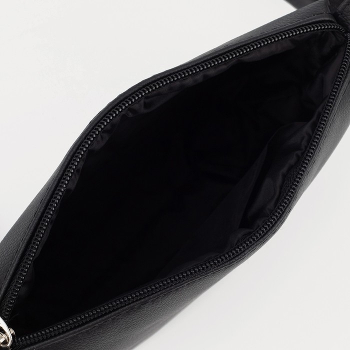 Кросс-боди на молнии, цвет чёрный Кросс-боди на молнии, цвет чёрный