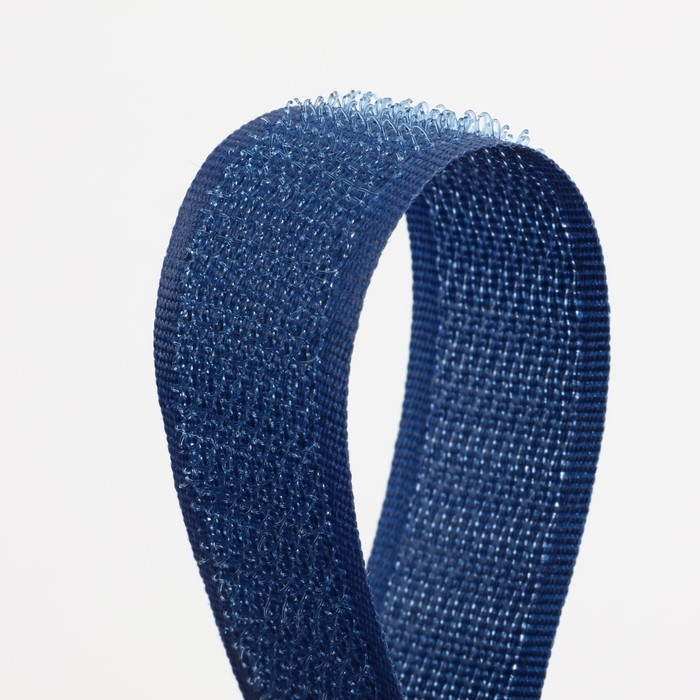 Липучка, 20 мм × 25 ± 1 м, цвет тёмно-синий Липучка, 20 мм × 25 ± 1 м, цвет тёмно-синий