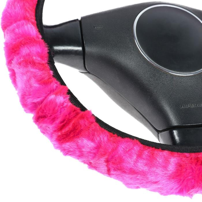 Оплетка на руль, чехол кпп, чехол ручника, мультиразмерный, розовый, набор 3 шт Оплетка на руль, чехол кпп, чехол ручника, мультиразмерный, розовый, набор 3 шт