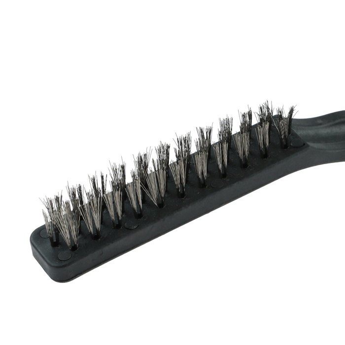 Щётка для автомобиля, 22 см, металлическая щетина, чёрный Щётка для автомобиля, 22 см, металлическая щетина, чёрный