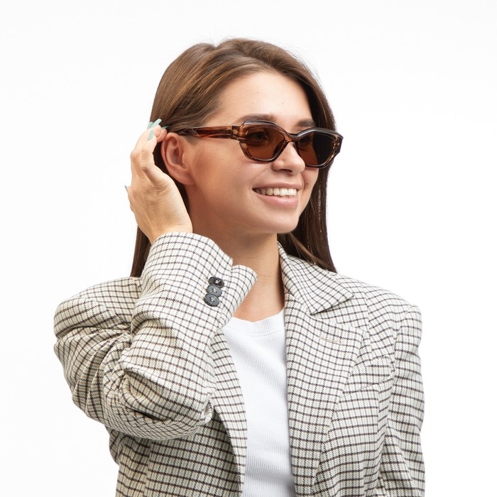 Очки солнцезащитные Очки солнцезащитные "OneSun", uv 400, дужка 14.5 см, ширина 14.5 см, линза 3.6 х 5.2 см