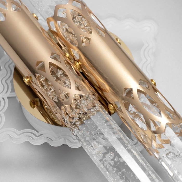 Бра "Айс" 2хLED 3000К золото 37х18х10см