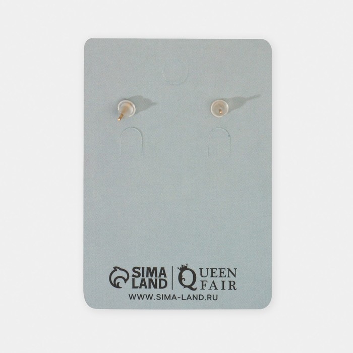 Новый год! Серьги «Новогодние» помпоны, цвет чёрно-белый в золоте Новый год! Серьги «Новогодние» помпоны, цвет чёрно-белый в золоте