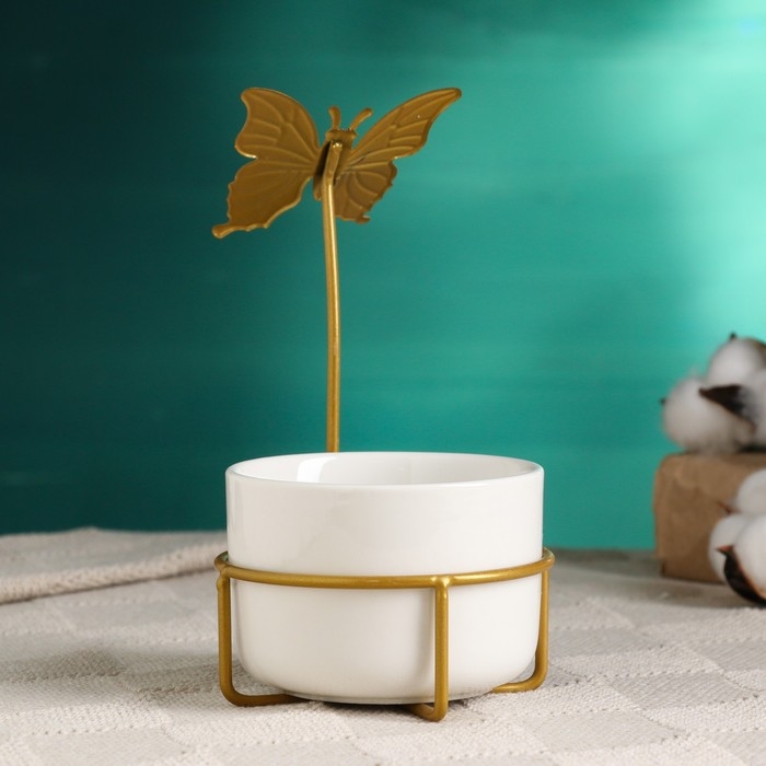 Горшок на подставке Горшок на подставке "Бабочка" 9х6см