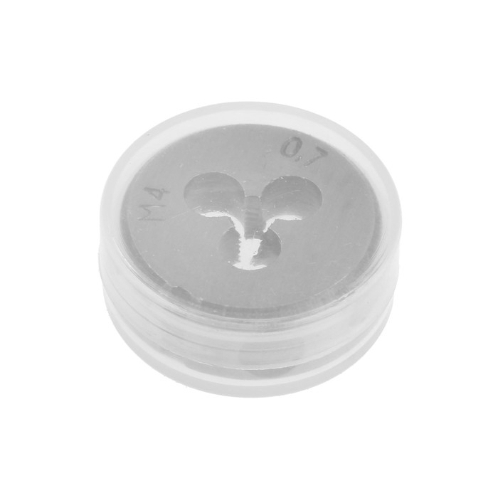 Плашка метрическая ТУНДРА, М4 х 0.7 мм Плашка метрическая ТУНДРА, М4 х 0.7 мм