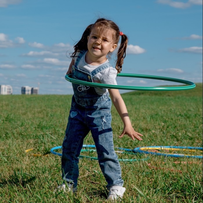 Обруч, диаметр 90 см, цвет зелёный Обруч, диаметр 90 см, цвет зелёный